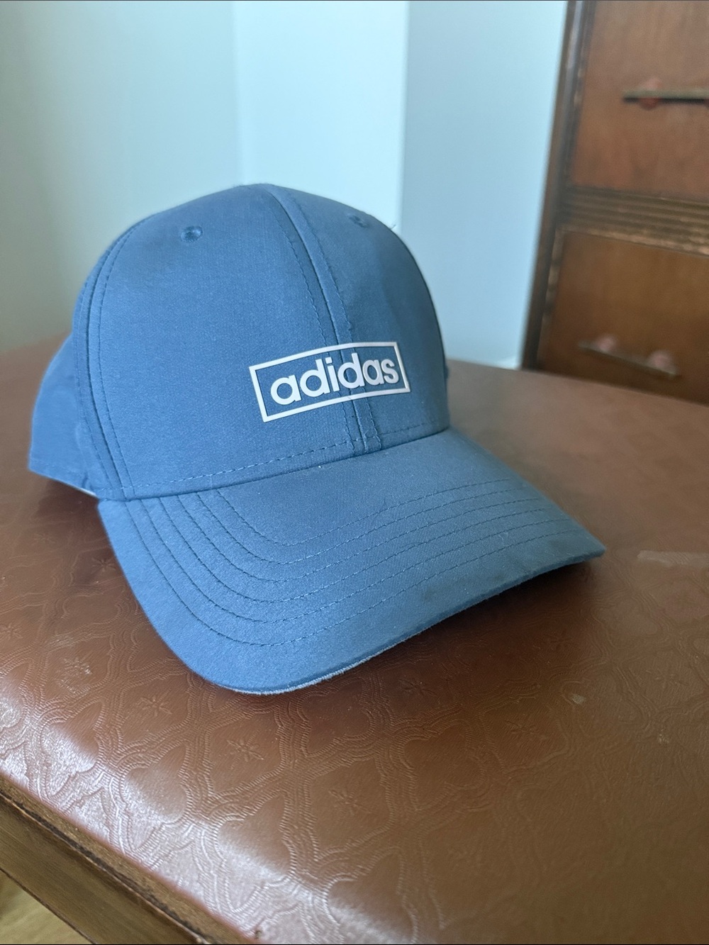 adidas Women’s Blue Baseball Hat with White Logo